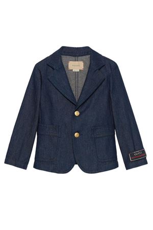 Giacca in denim blu scuro GUCCI KIDS | 759864XDCRU4759